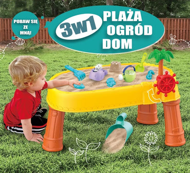 WOOPIE vandens stalas 2in1 smėlio dėžė piratų laivas