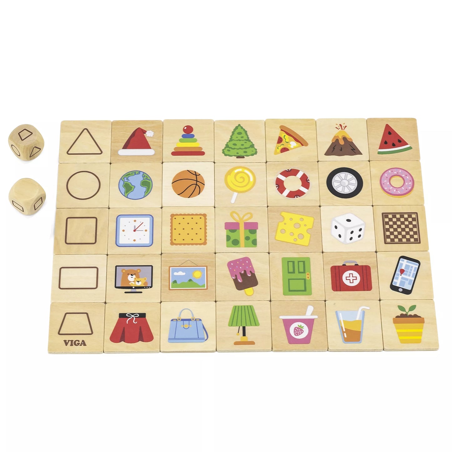 VIGA Edukacinis Žaidimas Medinės Dėlionės Rungtynių Formos 37 vnt.