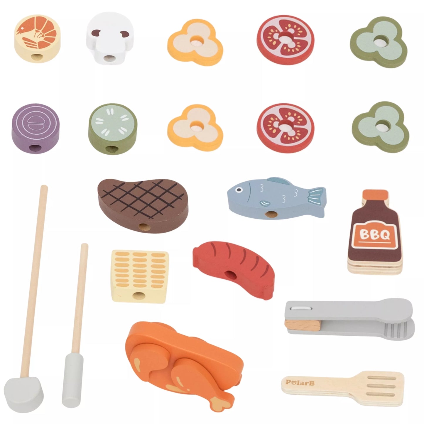 Medinis kepsninės rinkinys BBQ