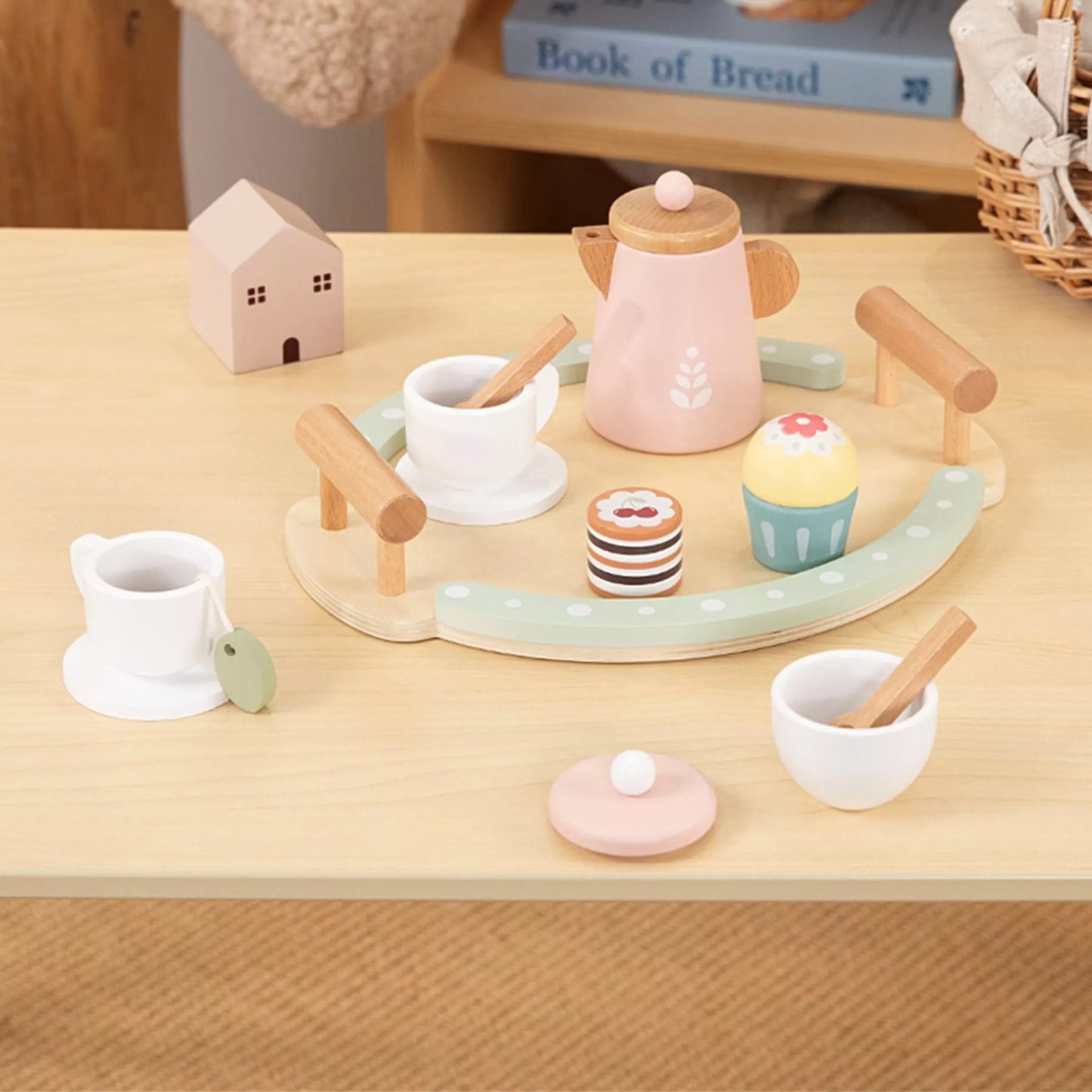 WOOPIE GREEN Medinės arbatos ir kavos rinkinys 12 vnt.