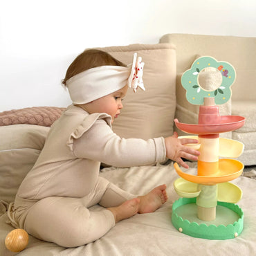 WOOPIE GREEN Medinis Sensorinis Kulodromas – Kulkų Trasa, 6 dalių