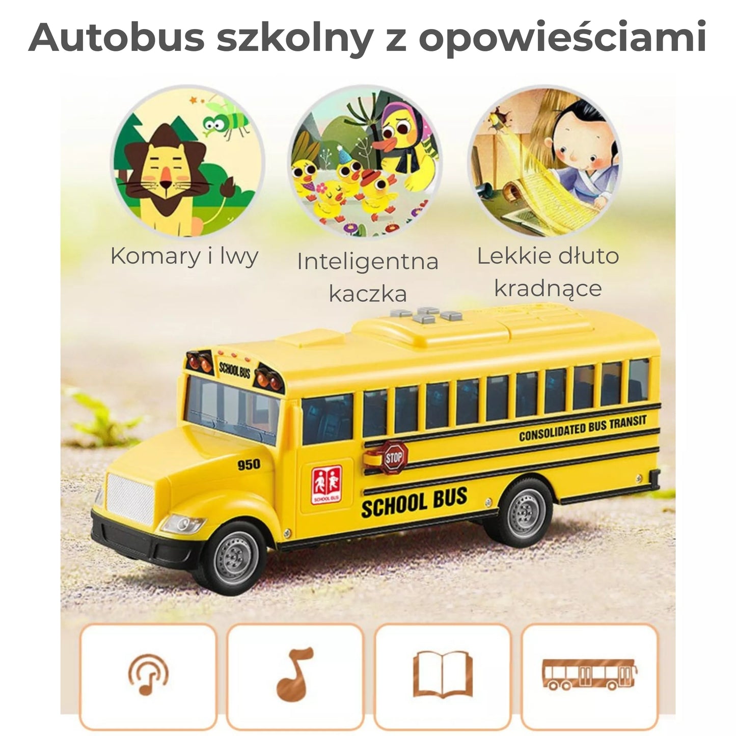 Woopie interaktyvus mokyklinis autobusas