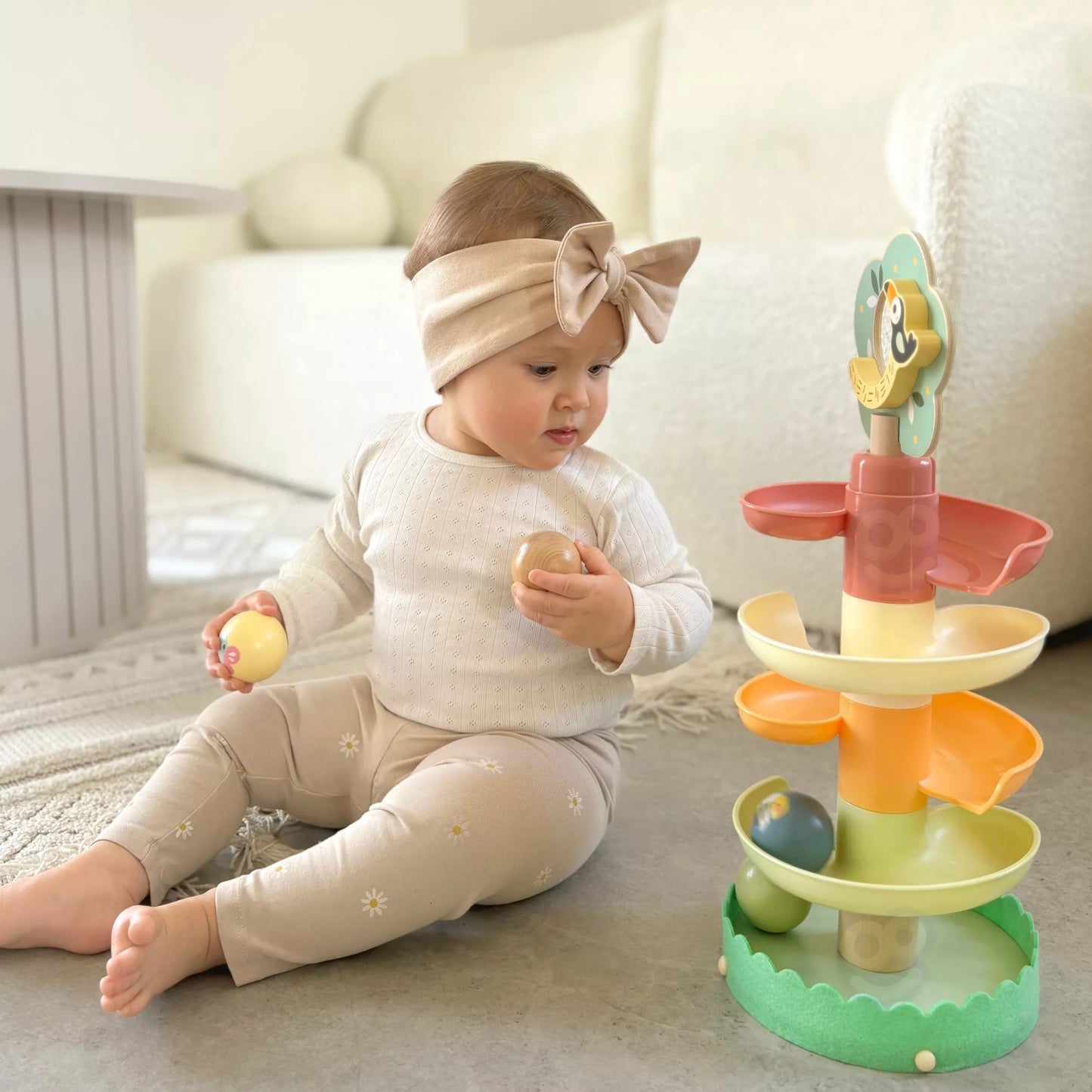 WOOPIE GREEN Medinis Sensorinis Kulodromas – Kulkų Trasa, 6 dalių