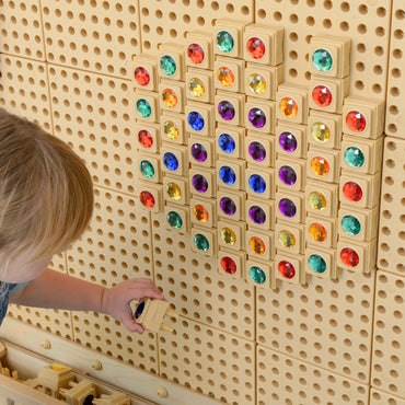 Masterkidz 72 vnt. deimanto formos kaladėlių rinkinys kūrybinėms ir STEM lentoms