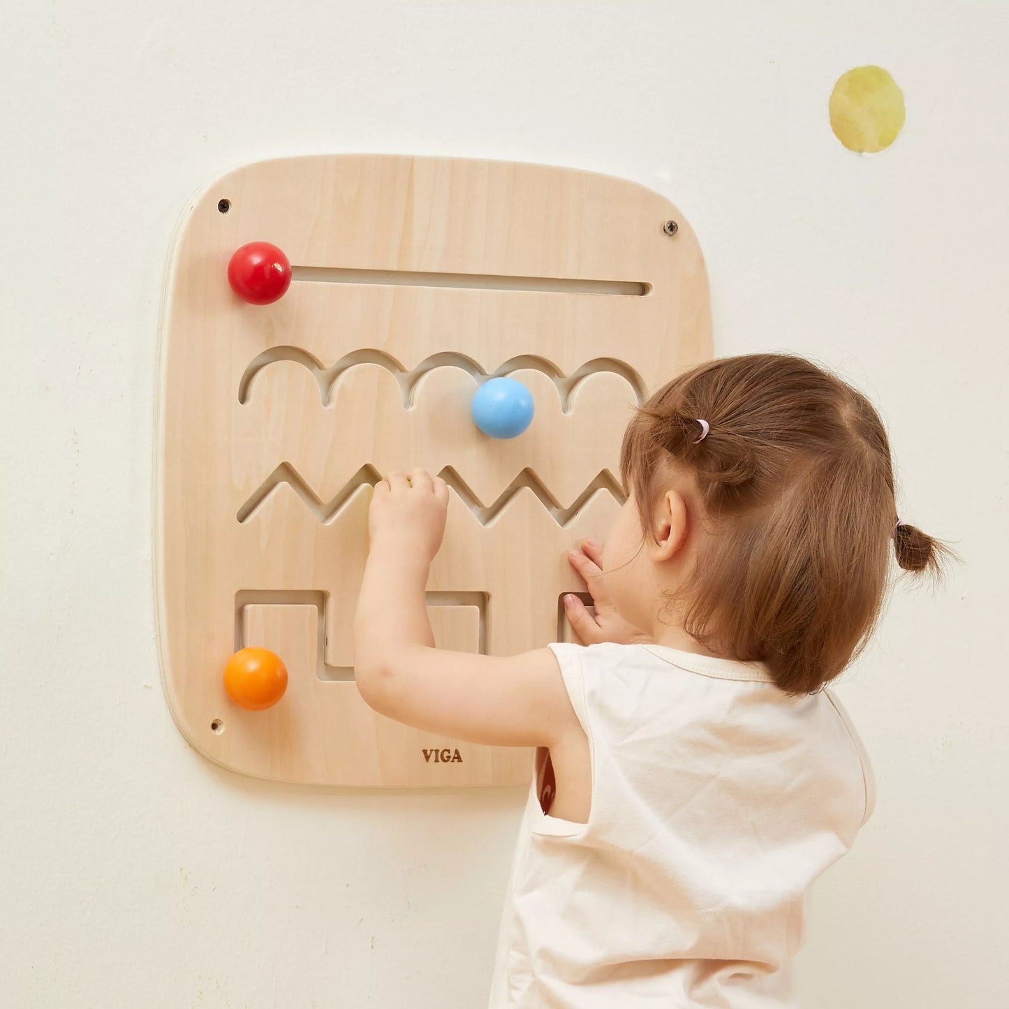 VIGA Medinė Sensorinė Manipuliacinė Lenta – Labirintas