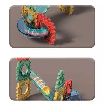  WOOPIE 3D konstruktorių rinkinys su kamuoliukais, vafliais, 68 vnt.