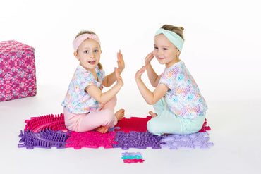 WOOPIE sensorinis kilimėlis ortopedinė dėlionė, 11 detalių