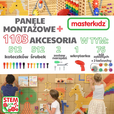 Masterkidz modulinė edukacinė STEM sienų sistema