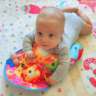 Croissant pagalvė interaktyvi mokomasis kilimėlis barškučiai