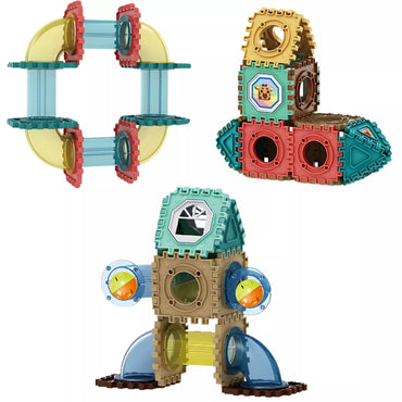 WOOPIE 3D konstruktorių rinkinys su kamuoliukais, vafliais, 228 vnt.