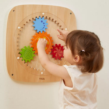 VIGA Medinė Sieninė Lenta su Spalvotais Krumpliaračiais