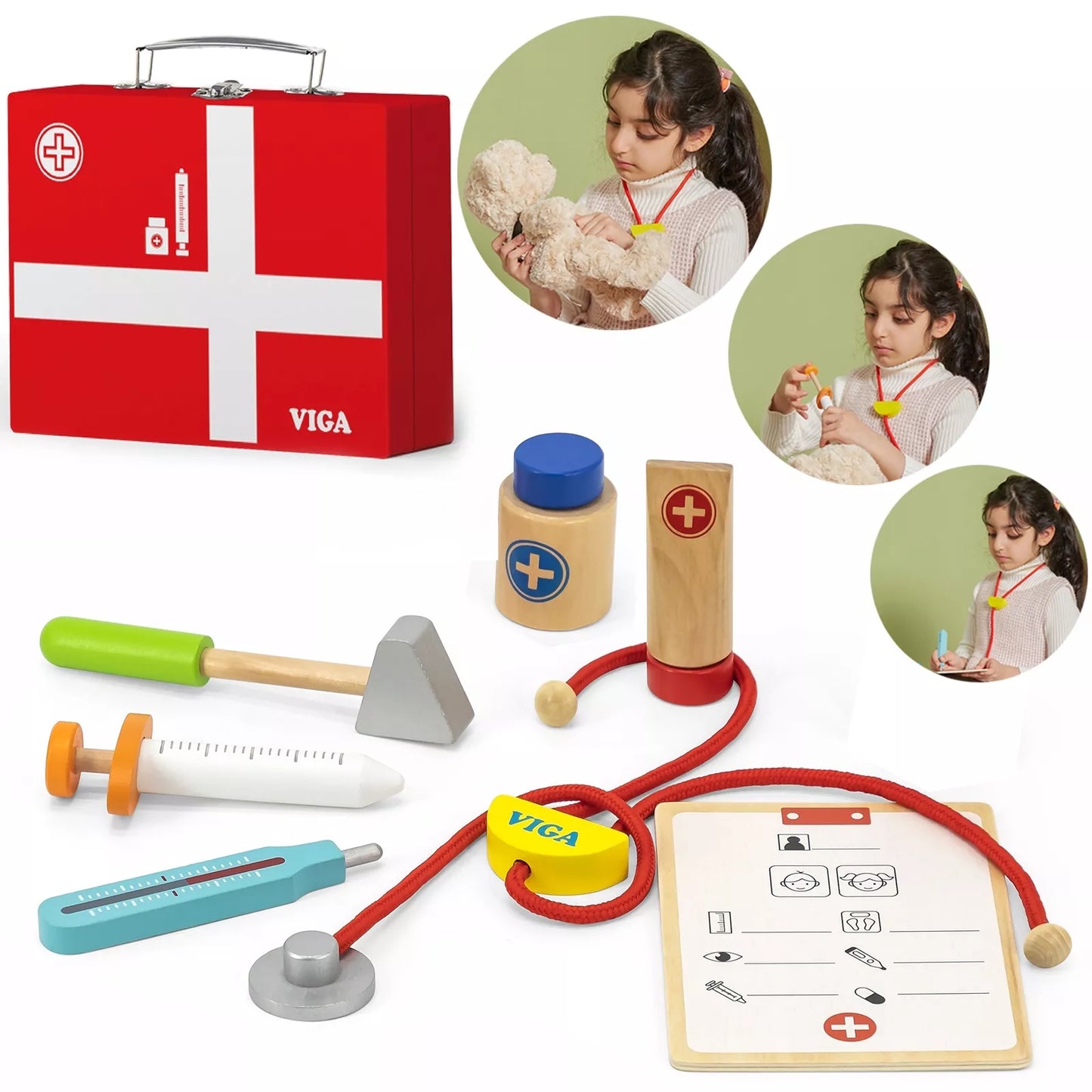 Medinis gydytojo rinkinys lagamine