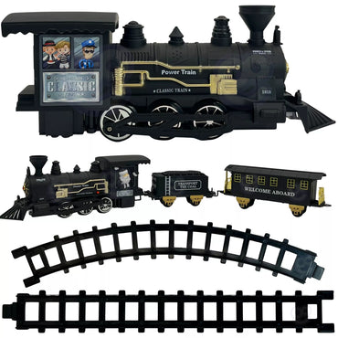  WOOPIE traukinio lokomotyvo rinkinys XXL bėgis 403 cm