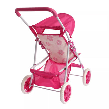 WOOPIE ROYAL lėlių vežimėlis su gėlėmis