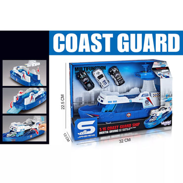 WOOPIE interaktyvus policijos patrulinis kateris – mastelis 1:16 + 3 automobiliai