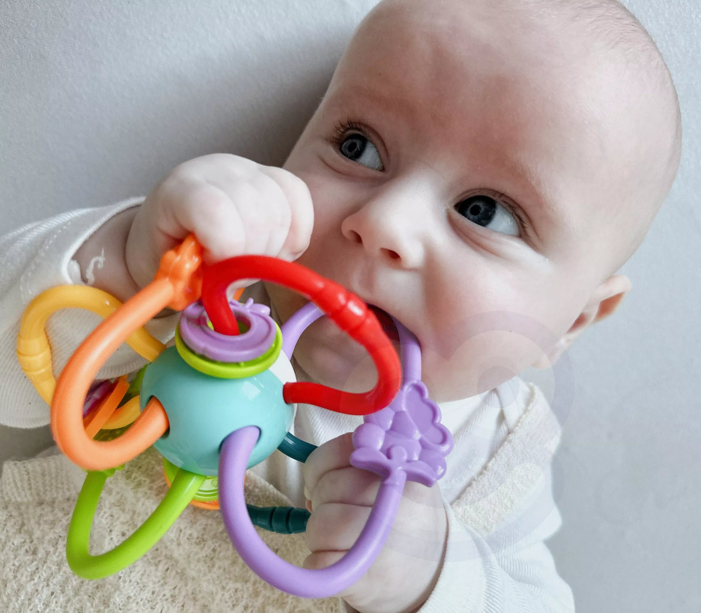 Woopie sensorinis žaislas–gryzakas 2in1