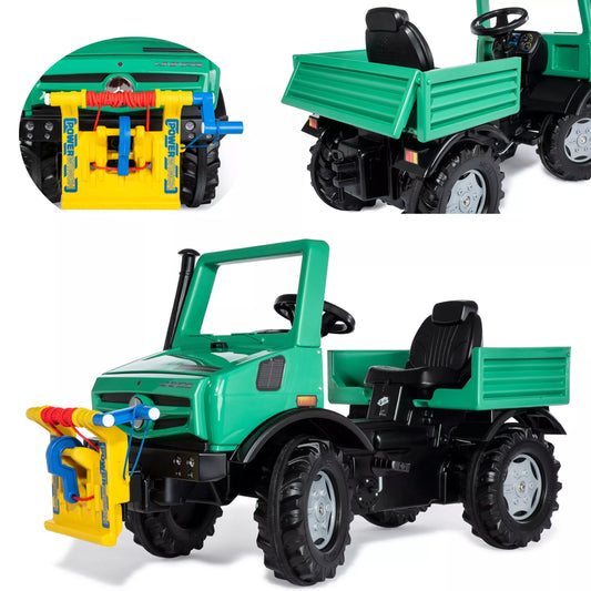 Rolly Toys RollyUnimog Forst Mercedes-Benz gervė – sunkvežimio pedalais minamas automobilis