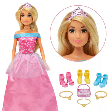 „WOOPIE ROYAL“ rinkinys – 5 kamuolių suknelės su aksesuarais ir lėle