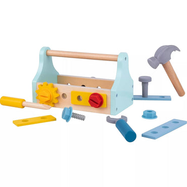 TOOKY TOY medinių įrankių dėžių rinkinys, 18 vnt.