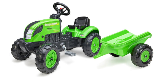 FALK Country Farmer Eco Design pedalinis traktorius su priekaba