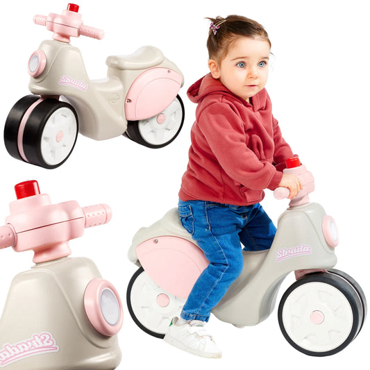 FALK Scooter Strada Retro balansinis dviratis mergaitėms su tyliomis padangomis