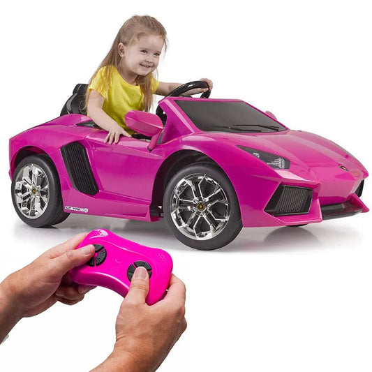„FEBER Lamborghini Aventador“ rožinis elektrinis automobilis