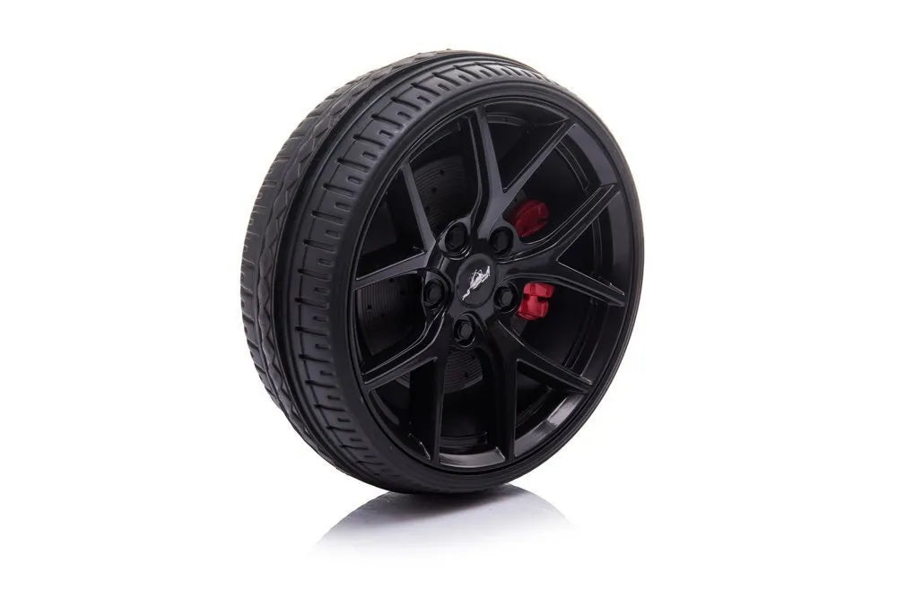 Ford Mustang GT SX2038 juodas akumuliatorinis automobilis vaikams – licencijuotas, galingas ir su drift funkcija