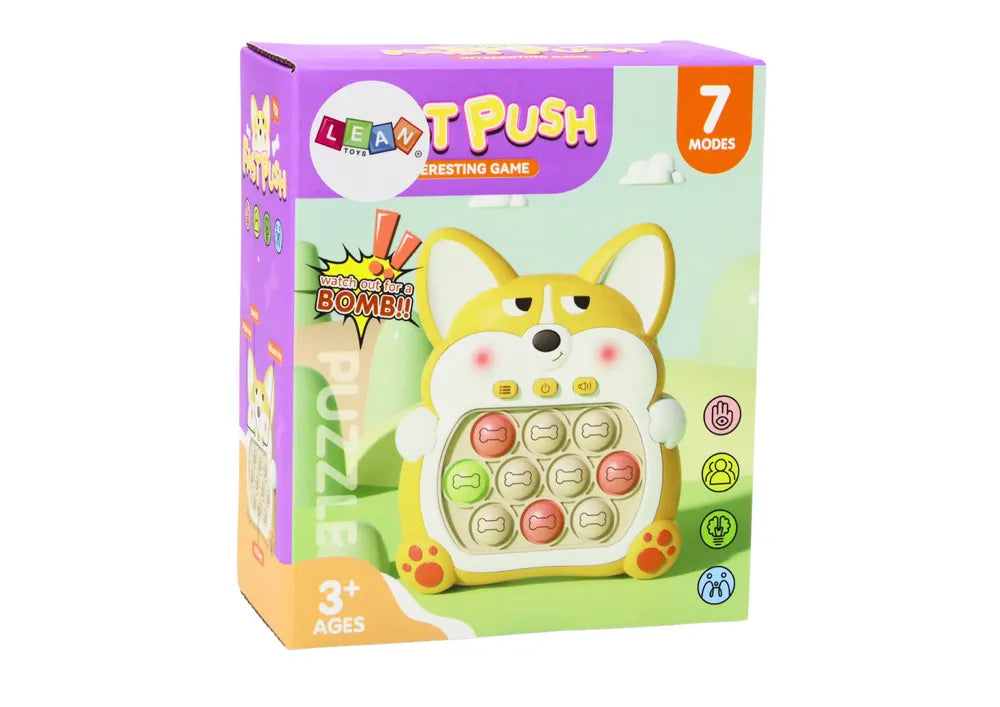Geltonas Pop-It lapės žaidimas 7 režimai
