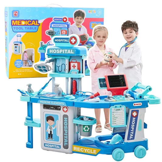 Gydytojo lagaminėlis 2in1 su ligonine