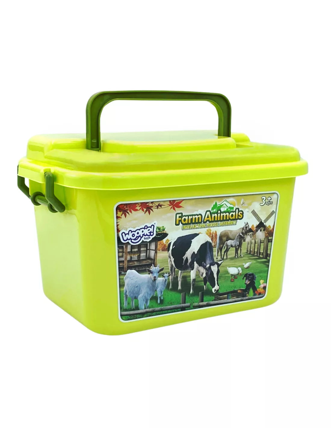 WOOPIE ūkio figūrėlių rinkinys su dėže – 57 vnt.