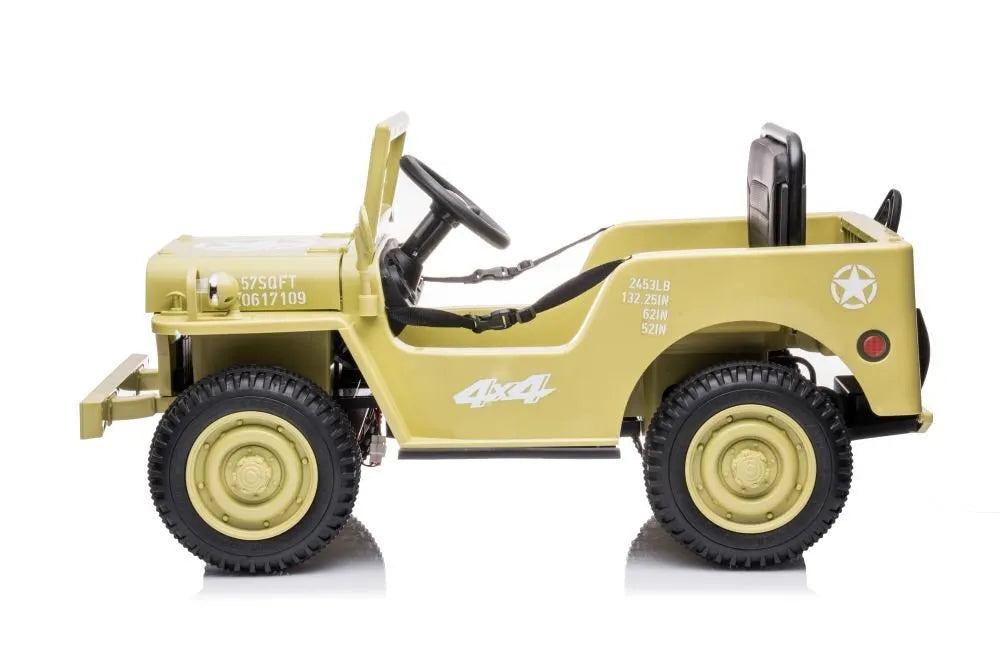 „JH‑103“ khaki 4×4 elektrinė mašina – 12V, 4×45W