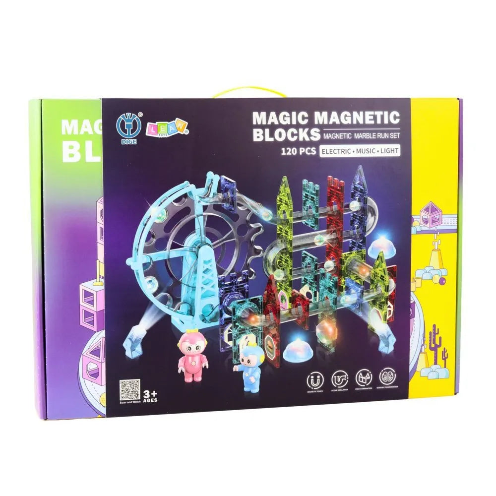 Magnetinė rutuliukų trasa – 120 el.