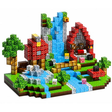 Magnetiniai blokeliai – fantazijų pasaulis, 100 dalių, 3D dėlionė