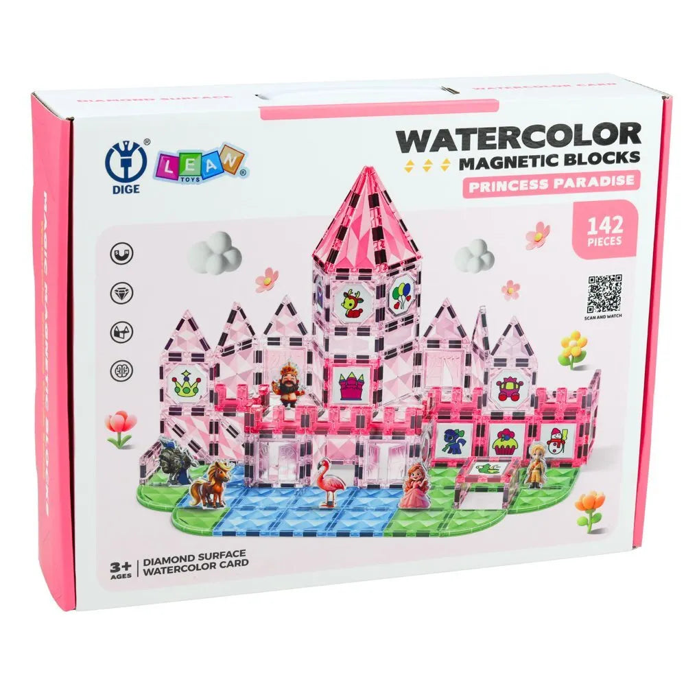 Magnetinis konstruktorius „Princess Castle“ – 142 el