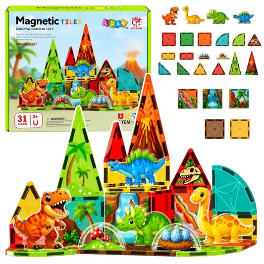 Magnetinių blokelių rinkinys – Dinozaurai, 31 dalis