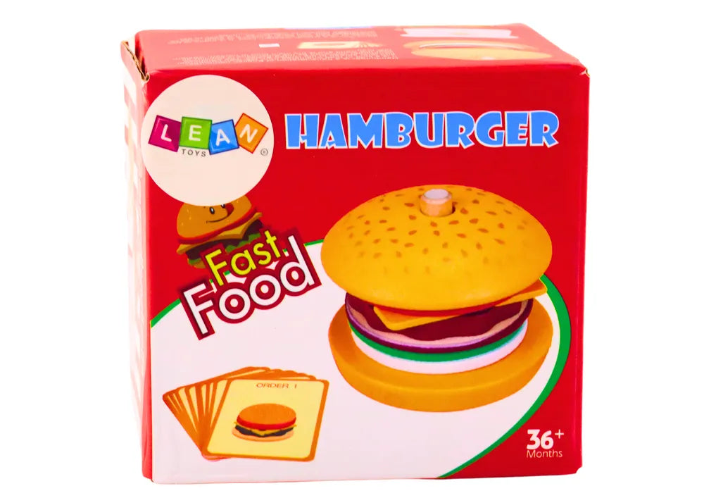 Medinis hamburgerio rinkinys su receptais
