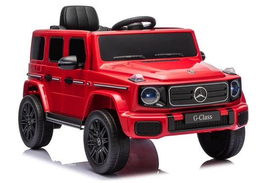 Mercedes G 4×4 24V 2580 raudonas akumuliatorinis automobilis vaikams