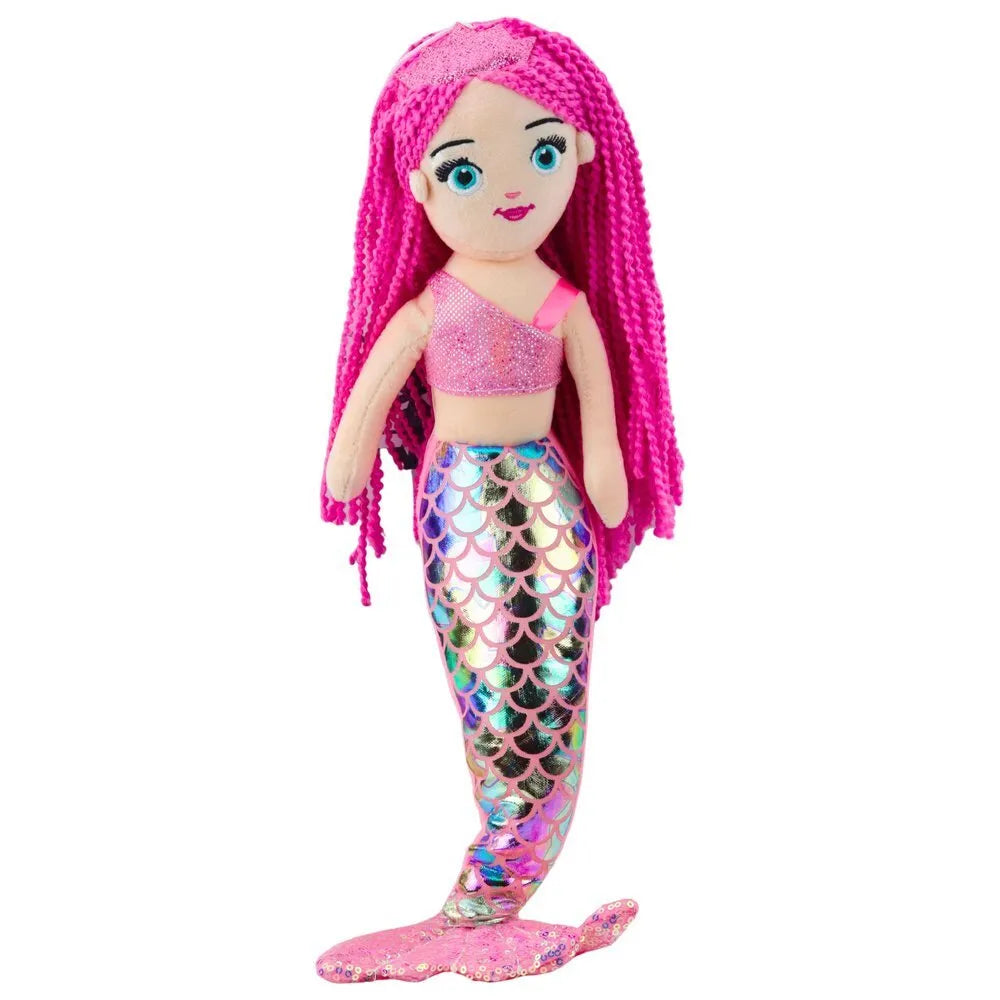 Pliušinė undinėlė su holografine uodega 48 cm