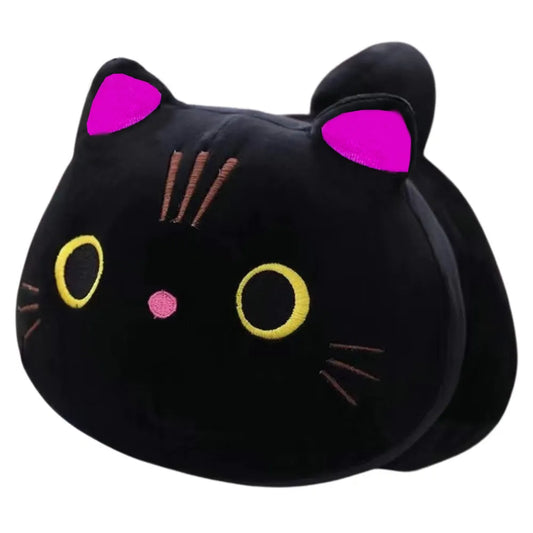 Pliušinis juodas katinėlis 18 cm