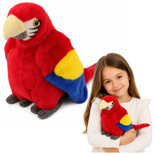 Pliušinis raudonasis ara papūgėlis – 24 cm