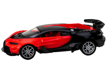 Raudonas sportinis 1:16 RC automobilis su nuotoliniu valdymu