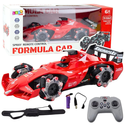 RC lenktyninis automobilis su dūmų efektu