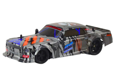 R/C sportinis automobilis 1:18 – pilkas, 23 cm