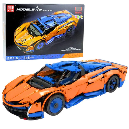 RC sportinis automobilis iš 1883 detalių