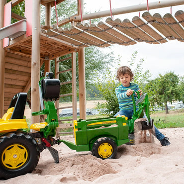 „Rolly Toys“ John Deere RollyTrailer ūkio priekaba su atidaromais šonais