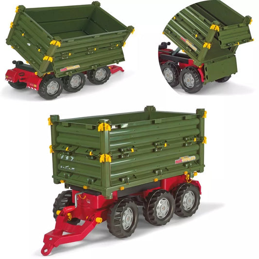Rolly Toys rollyTrailer didelė priekaba, 3 ašių, daugiafunkcė priekaba