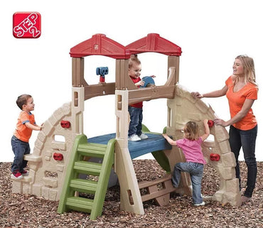 Laipiojimas uolomis su čiuožykla