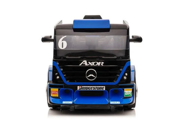 Tamsiai mėlynas Mercedes XMX622B su puspriekabe