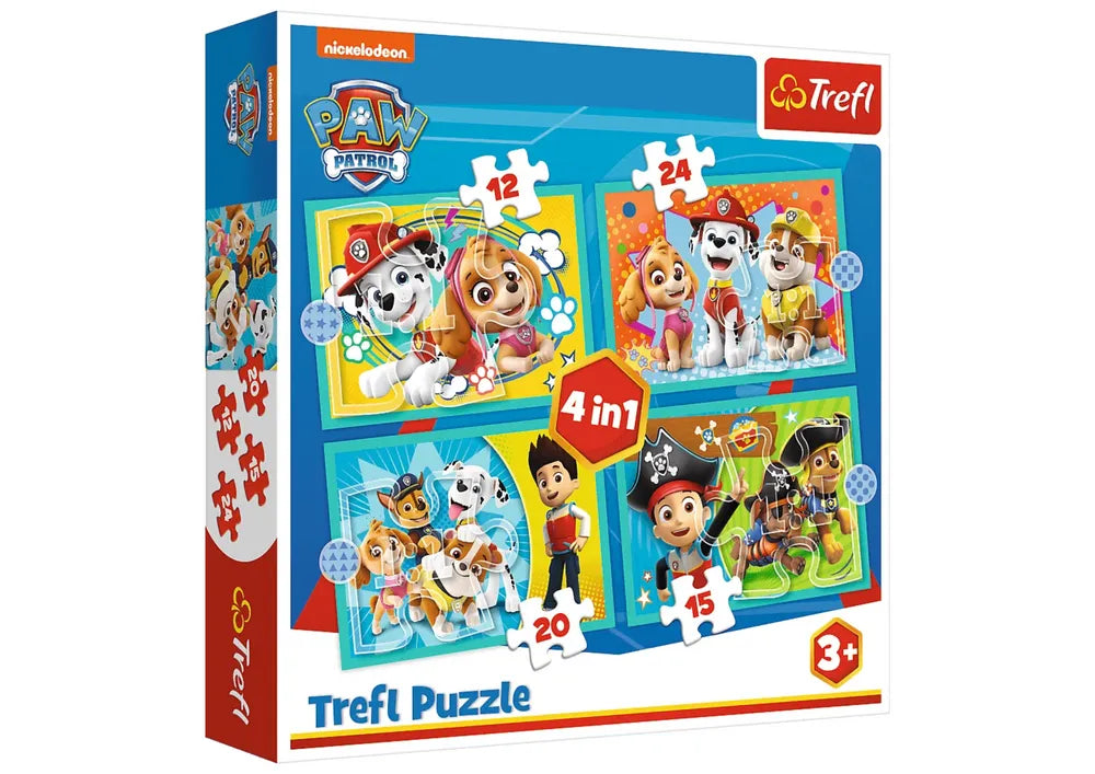 Trefl Paw Patrol 4in1 dėlionė