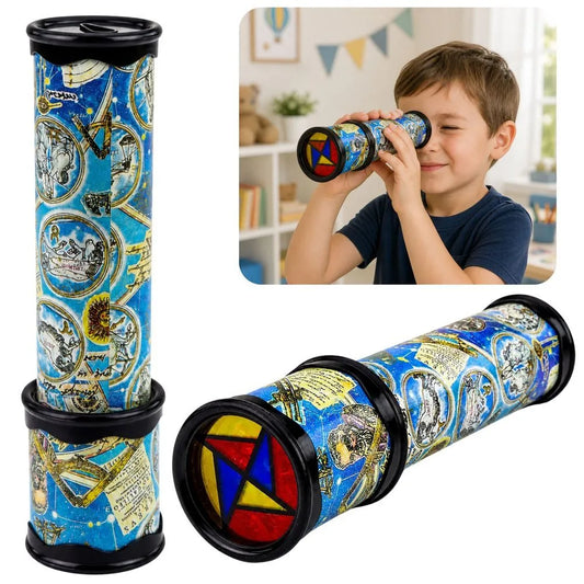 Vaikiškas kaleidoskopas – spalvingas edukacinis žaislas, 20 cm